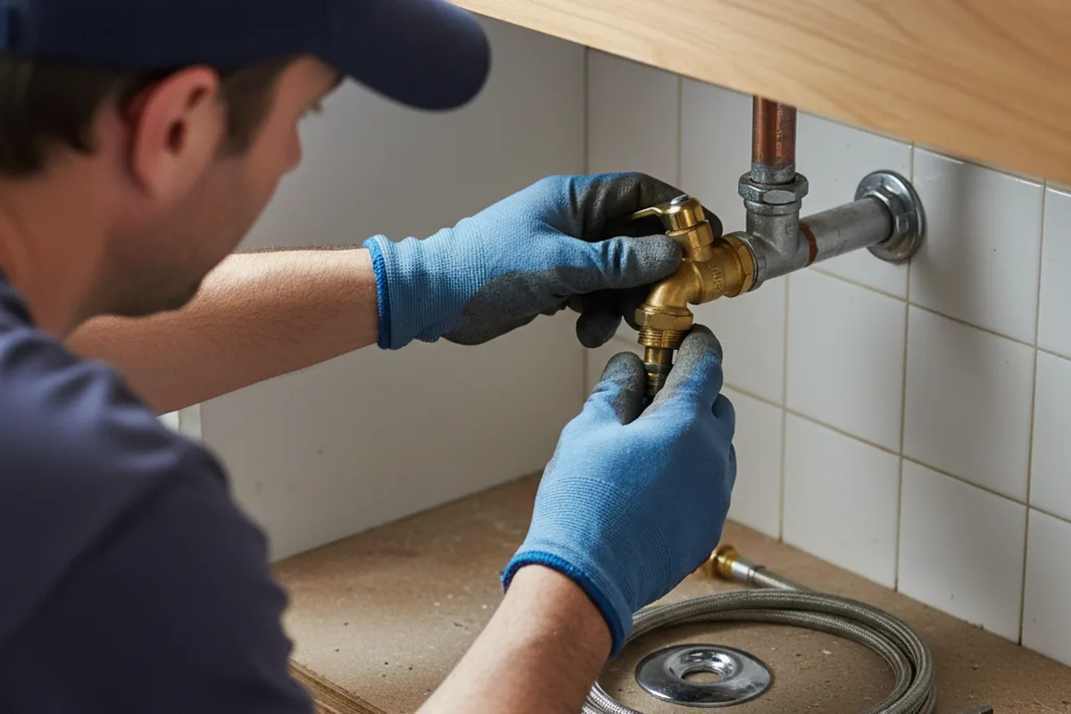 Shutoff valve and fitting work during Faucet and Fixture Repair in Alvaton